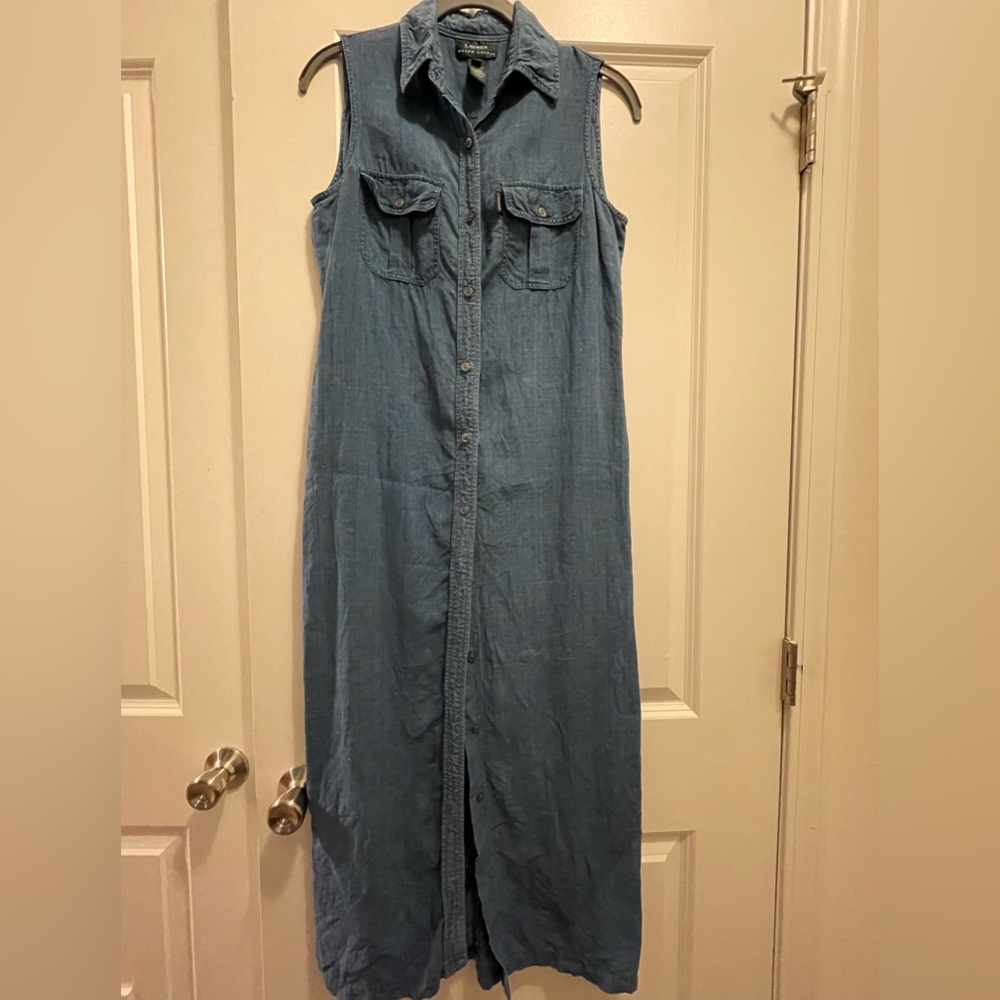 Lauren by Ralph Lauren Denim Maxi Dress
